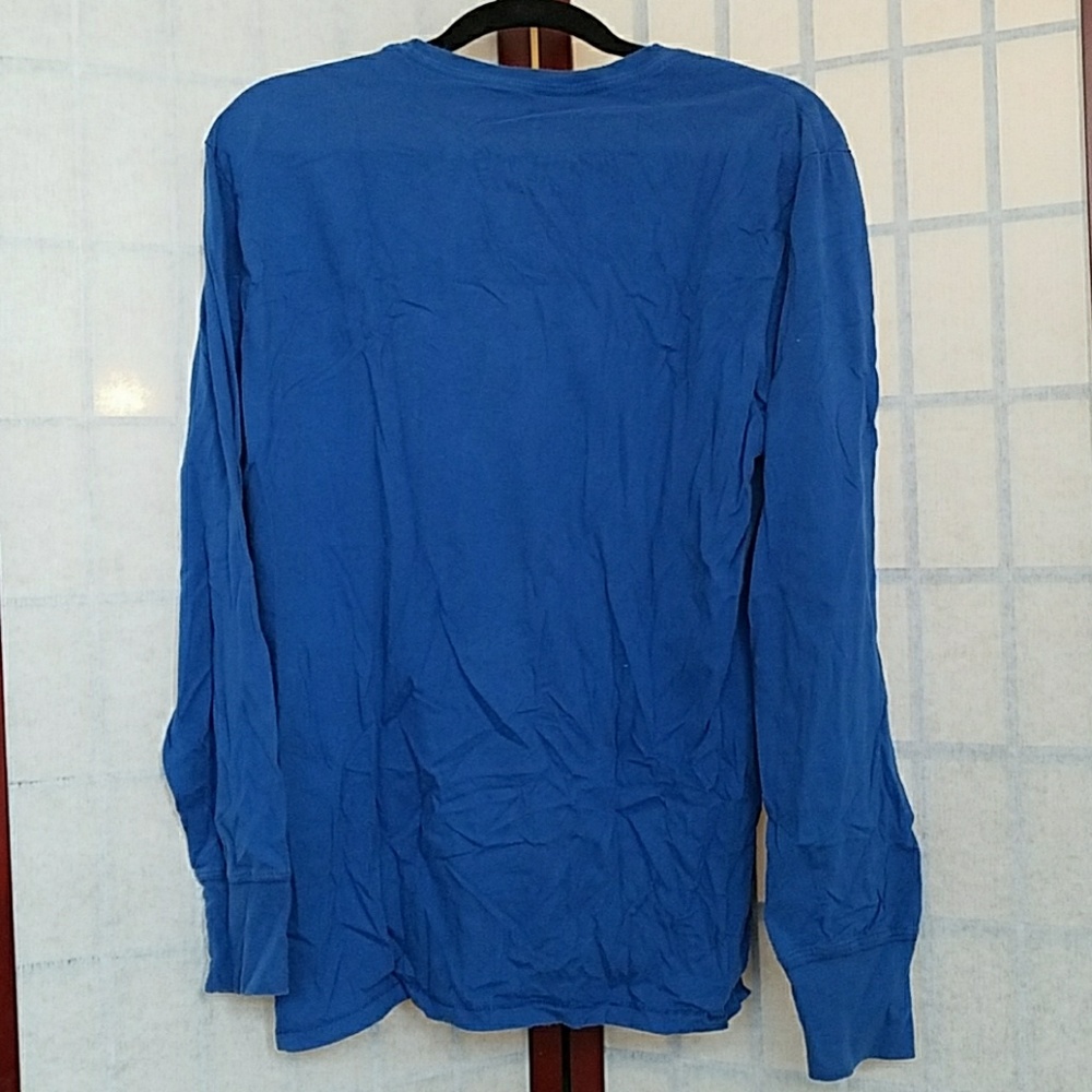 Vintage American Eagle Outfitters Blue long sleeved logo tee. Size M. - Picture 2 of 2